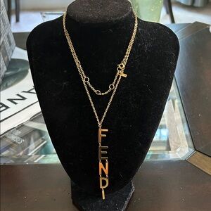 Fendi Gold Plated Necklace for Women